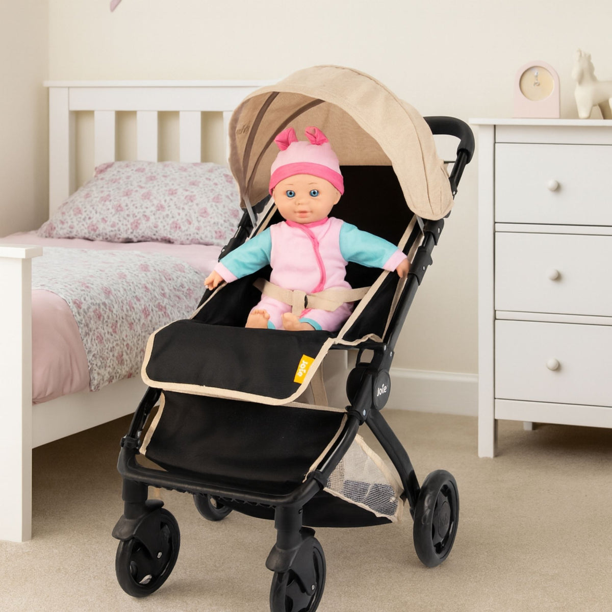 Joie Junior Pact Pram - Stone &amp; Black