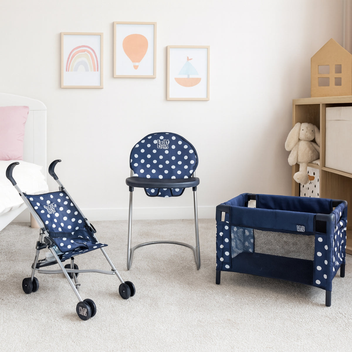 Dolly Tots Nursery Dolls Playset - Navy