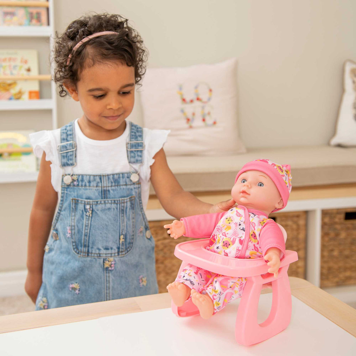 BabyBoo 2-IN-1 Baby Dolls Chair Dolls &amp; Accessories