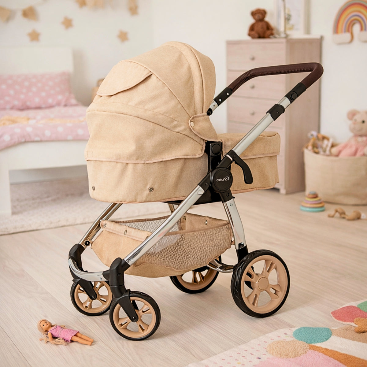 Celuna Premium Vogue Stone Dolls Pram - Two Pram Modes
