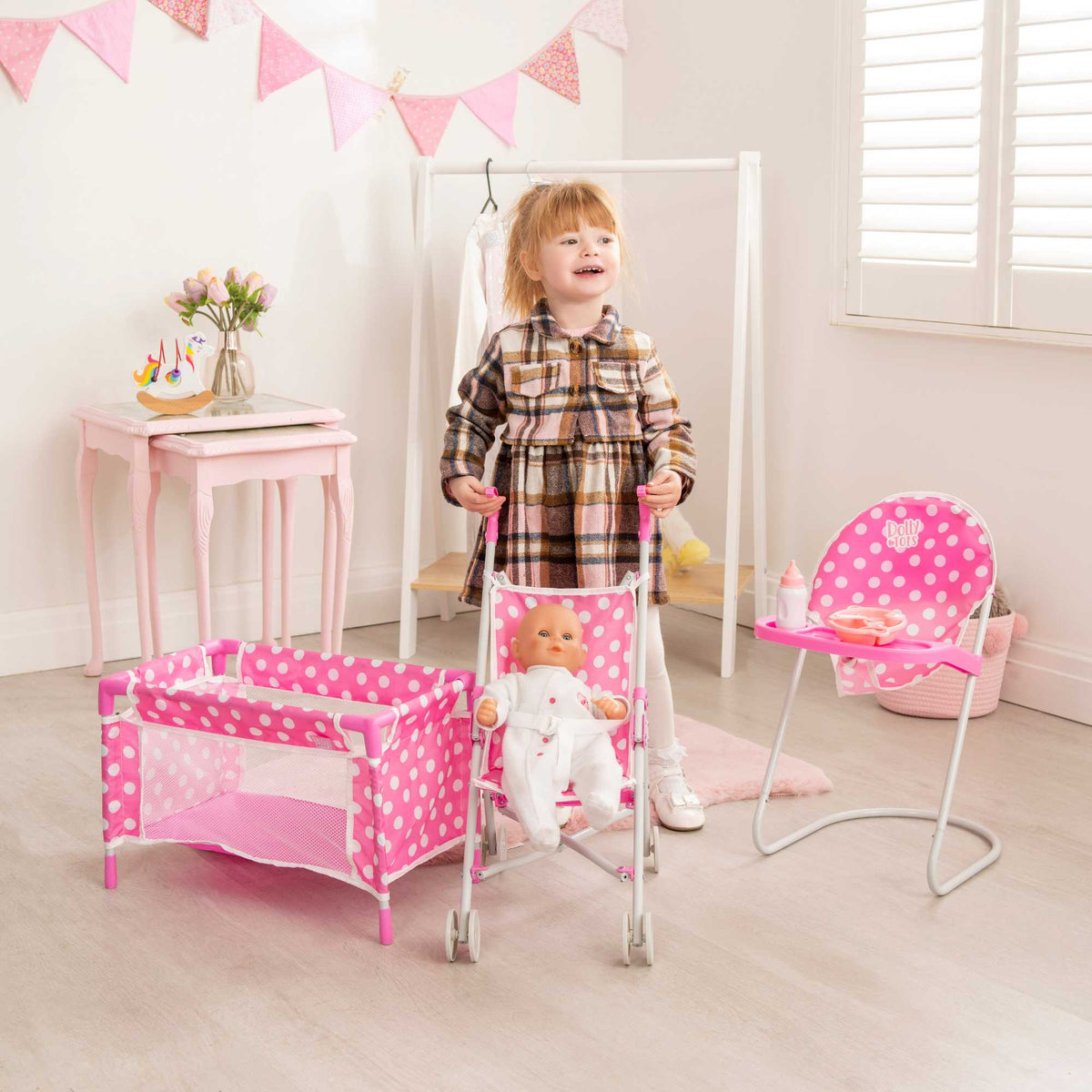 Dolly Tots Nursery Dolls Playset Dolls Accessories