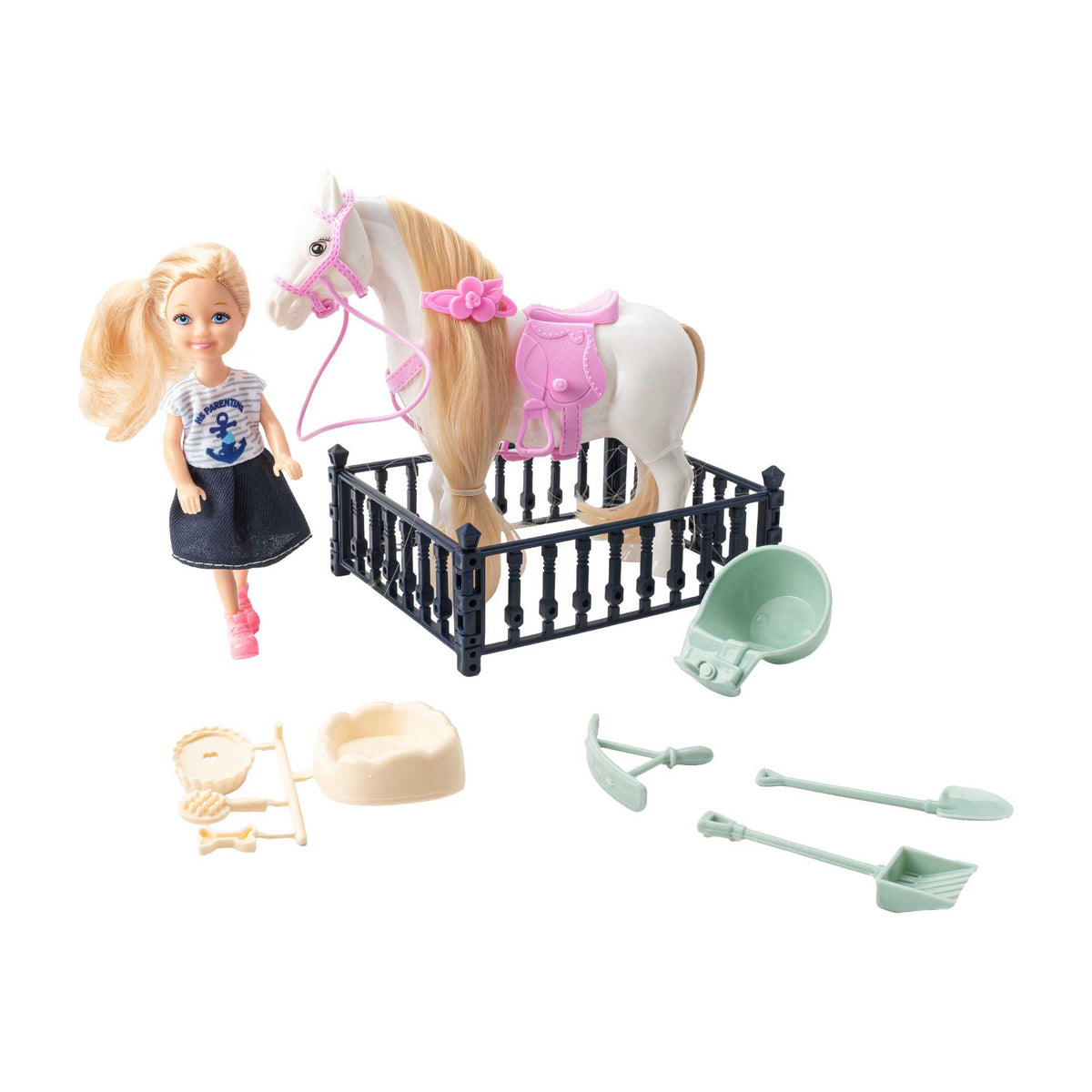 Magical Kingdom Pony Playset is perfect for imaginative play, this high-quality set encourages creativity, empathy, and social skills. Made from durable, child-safe materials, it&#39;s ideal for solo play or sharing with friends.