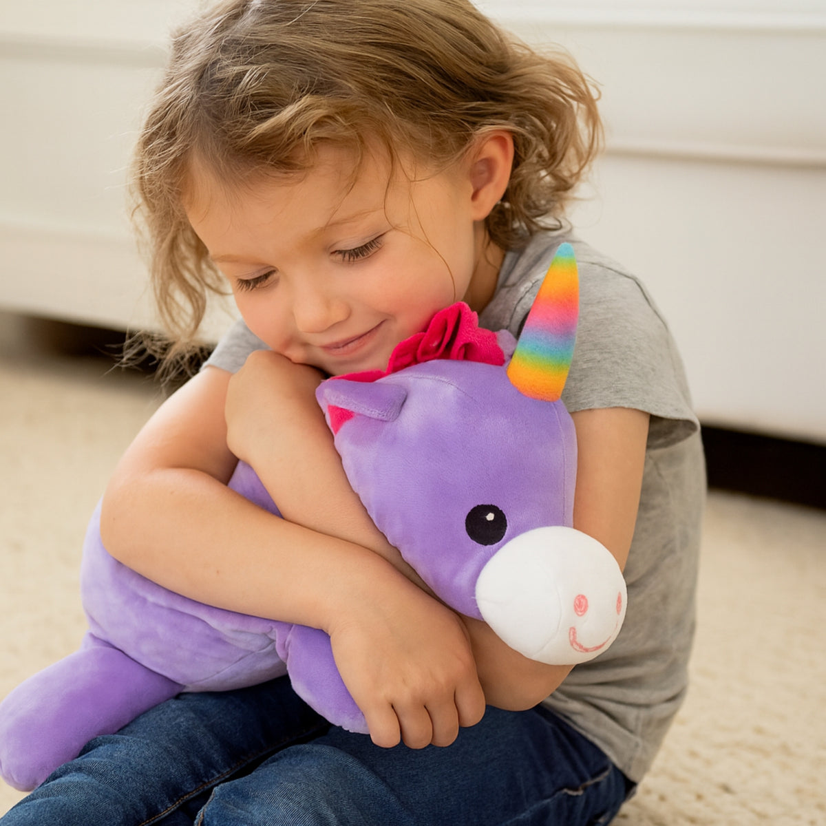 Cosy Cuddles Animal Plush Cushion - Unicorn