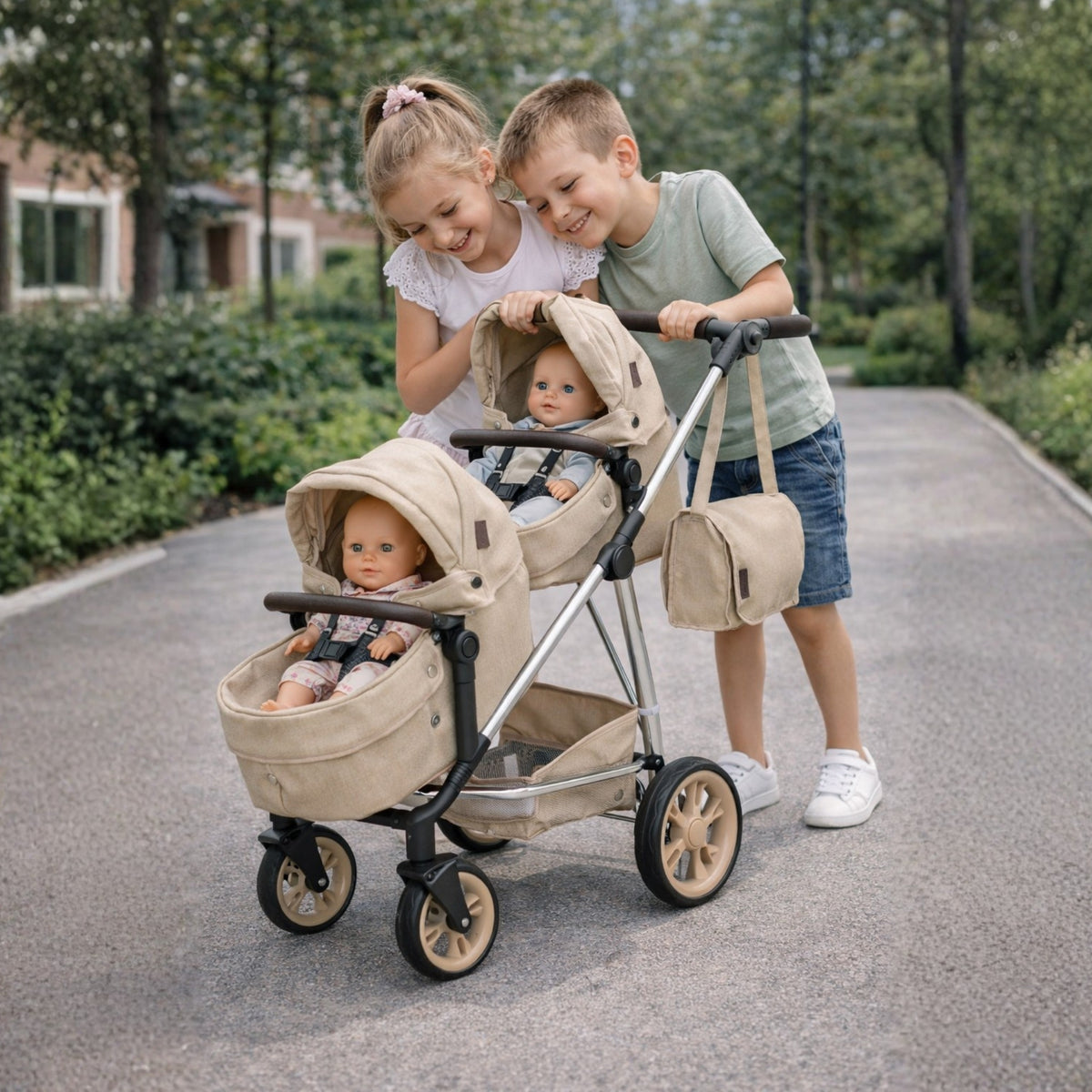 Celuna Premium Stone Twin Dolls Travel System - 9 Play Patterns