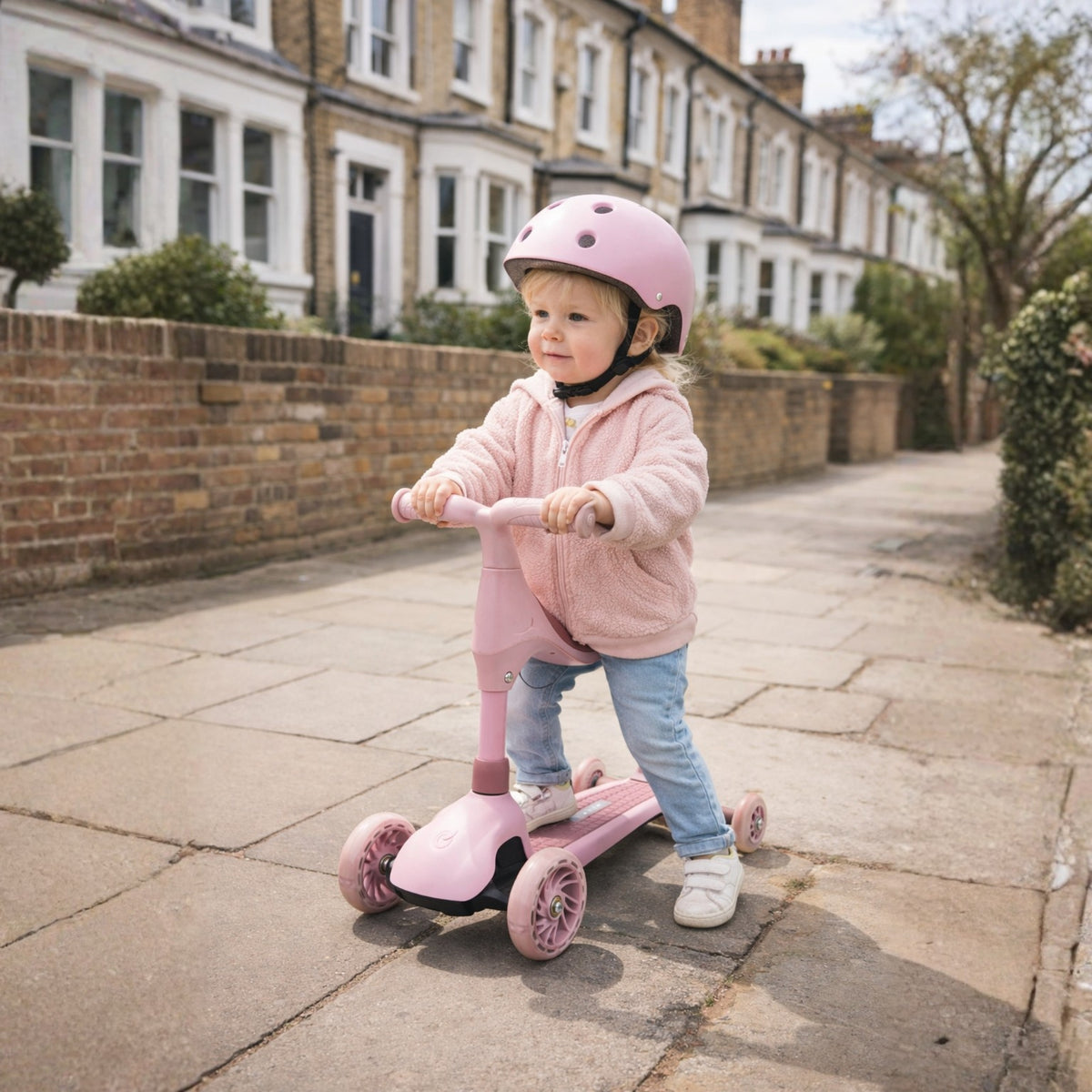 ATOM 4-in-1 Evolve Childrens Scooter Ride-On - Pink