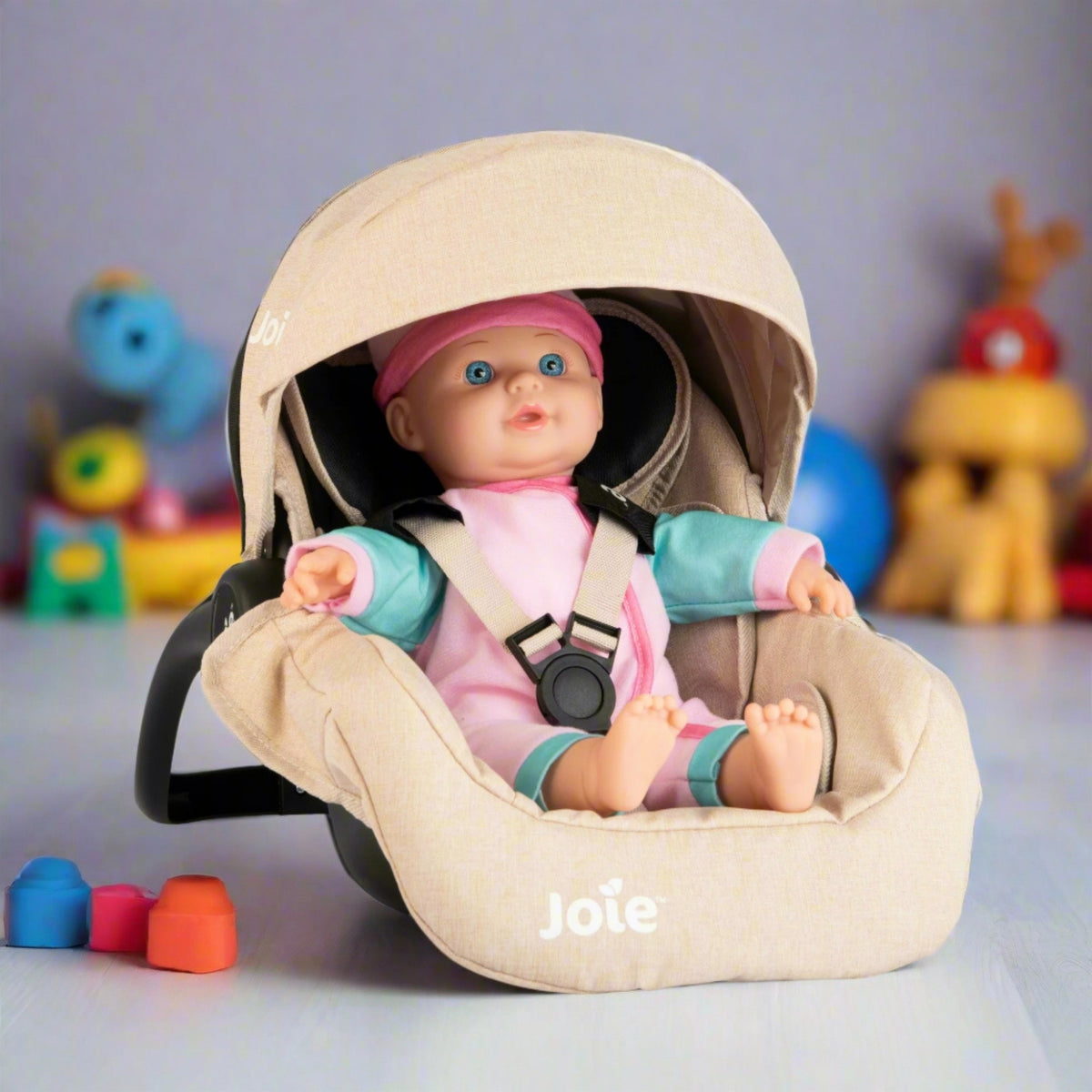 Joie I-Gemm Dolls Car Seat - Stone &amp; Black