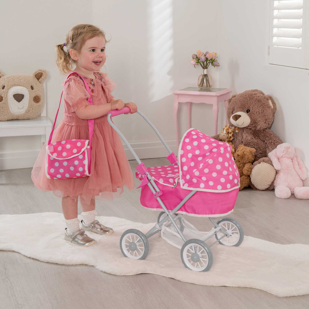 Dolly Tots Cutie Dolls Pram Prams
