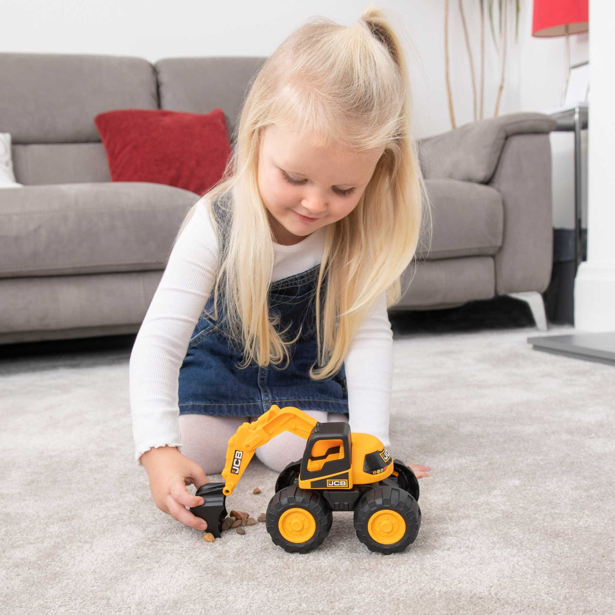Teamsterz JCB 7&quot; Excavator Construction Truck Construction Vehicles