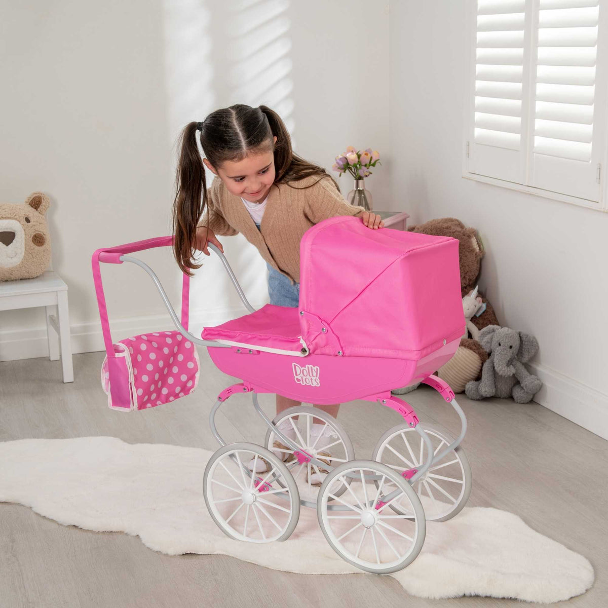 Dolly Tots Traditional Carriage Dolls Pram Prams