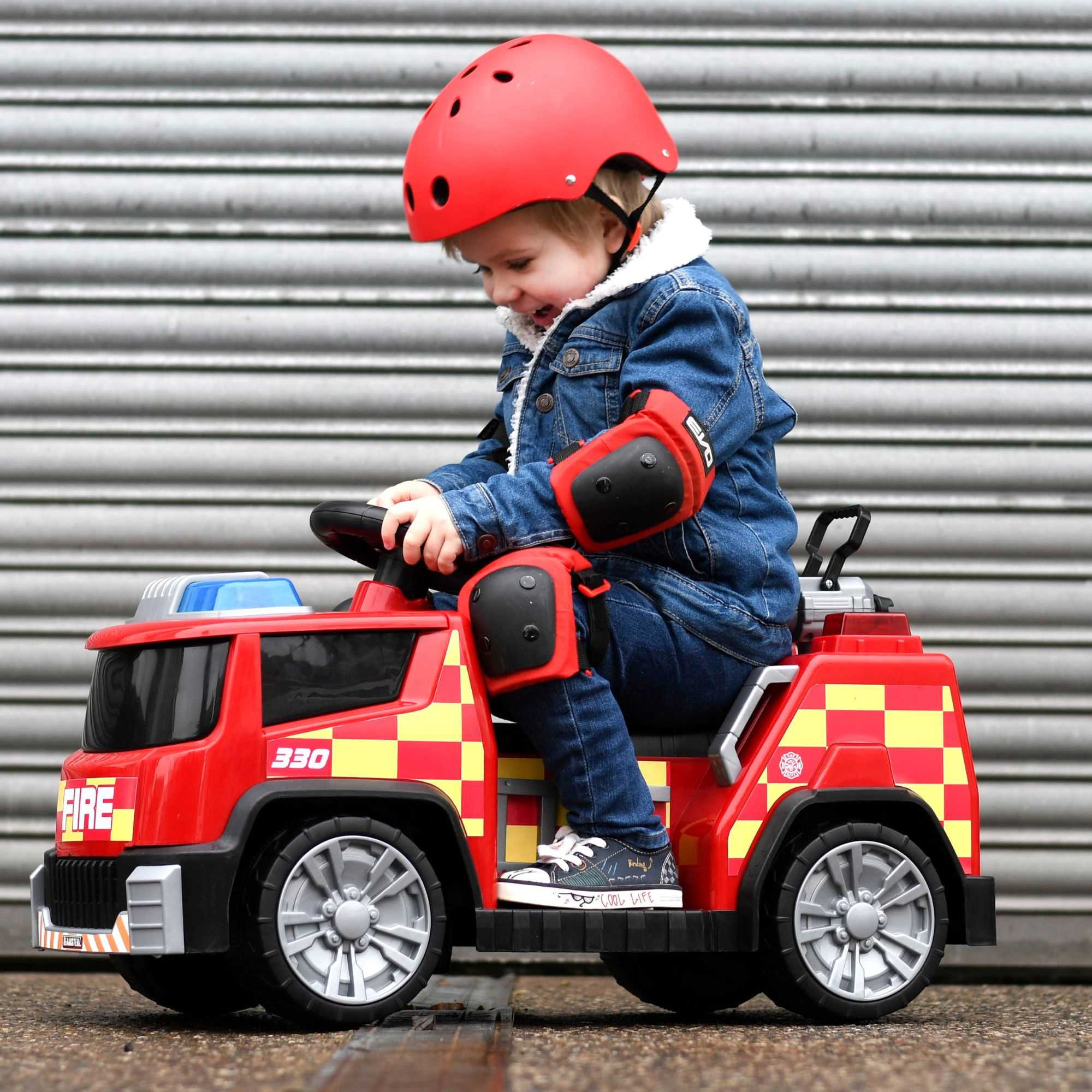 Evo 6V Kids Electric Car Ride On - Fire Engine