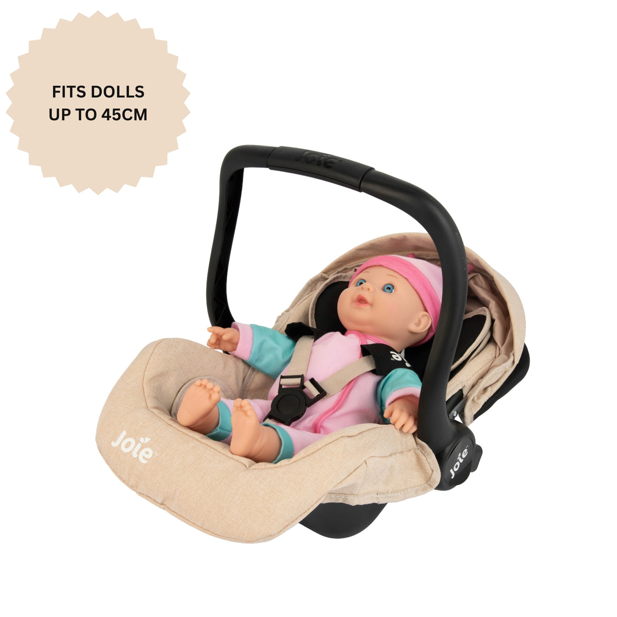Joie I-Gemm Dolls Car Seat - Stone &amp; Black