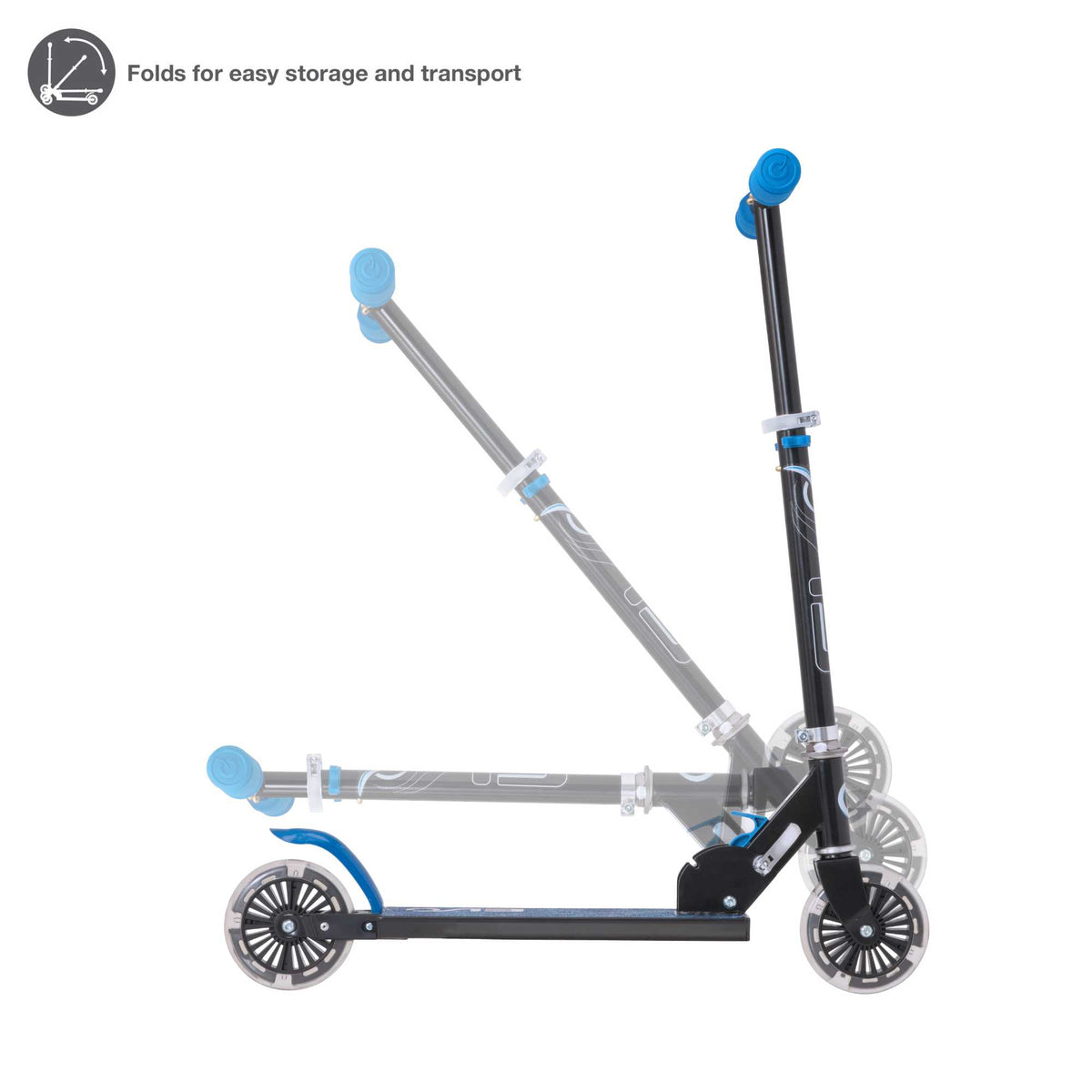 EVO Light Up Inline Scooter - Blue Scooters