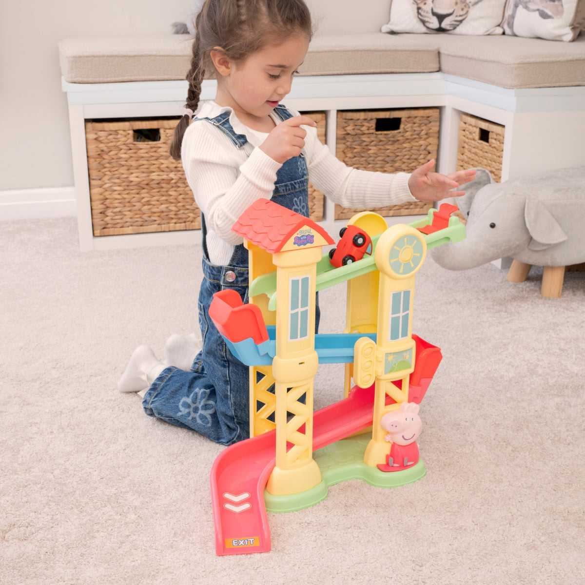 Peppa Pig Tumbling Tower - Includes 1 Car