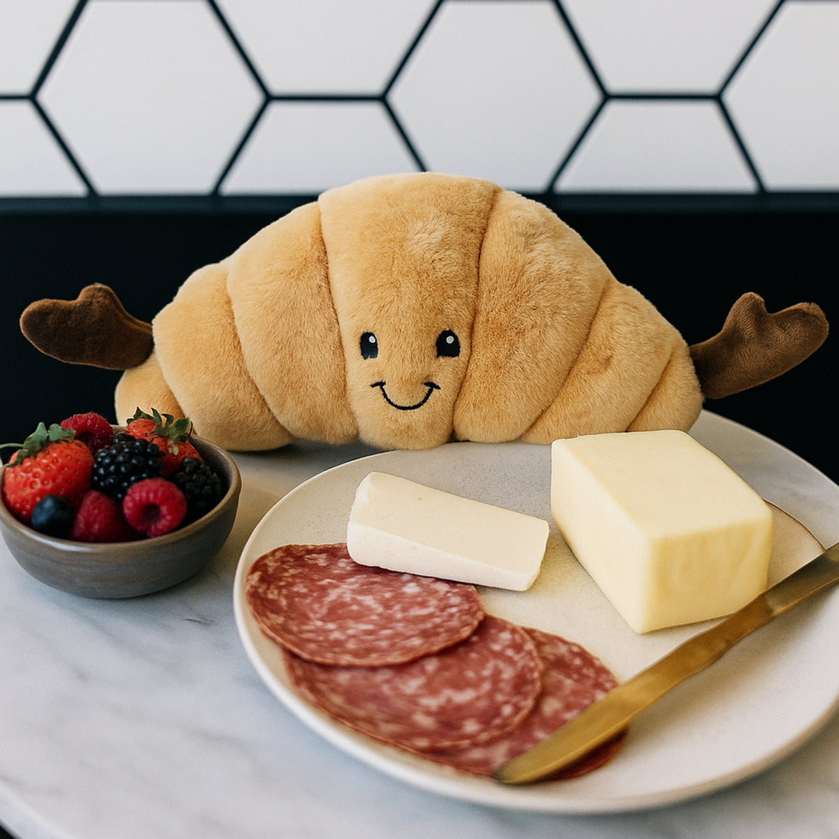 Claude Croissant Plush Toy