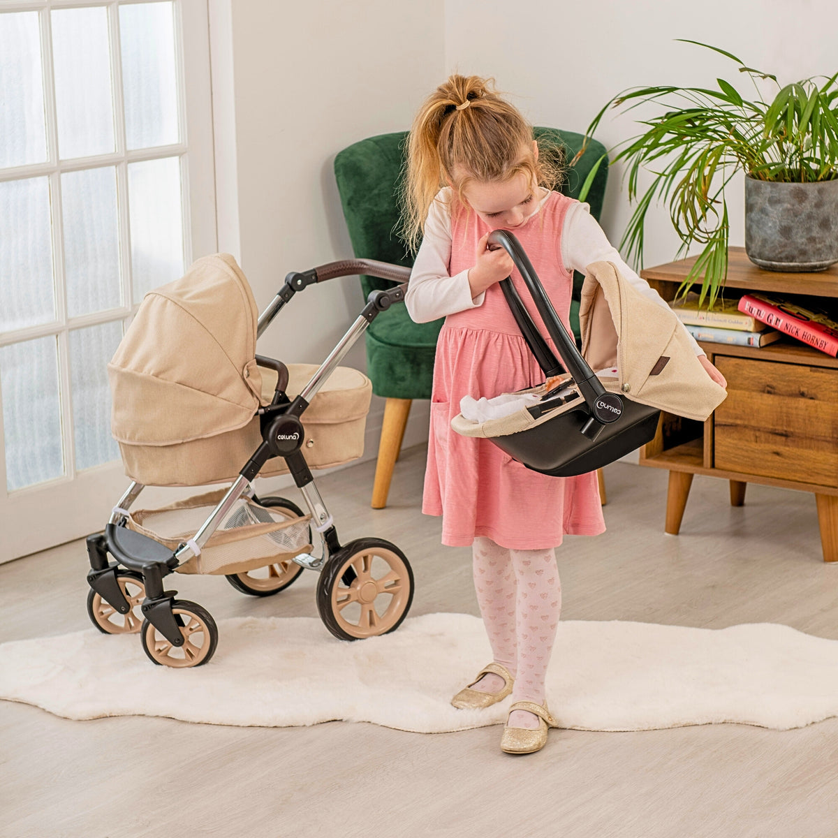 Celuna Premium Stone Dolls Travel System - 4 Pram Modes