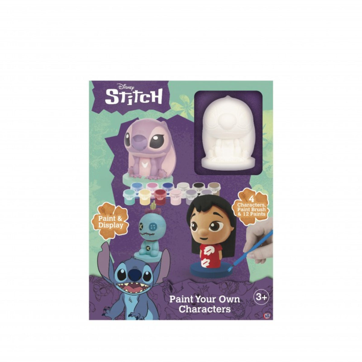 Stitch Paint Your Own Characters - 4Pck Paints Included
