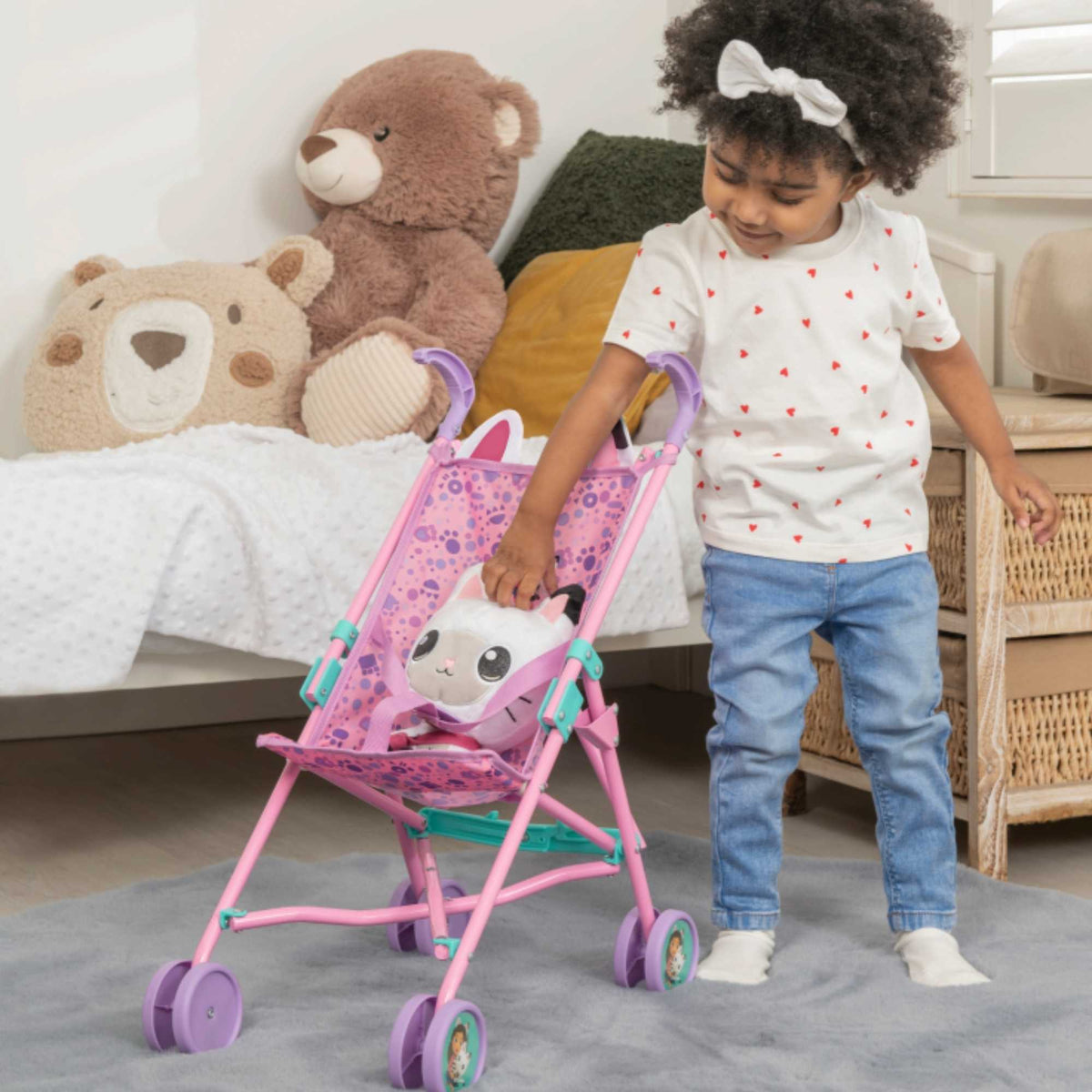 Gabby&#39;s Dollhouse Dolls Stroller Pushchairs