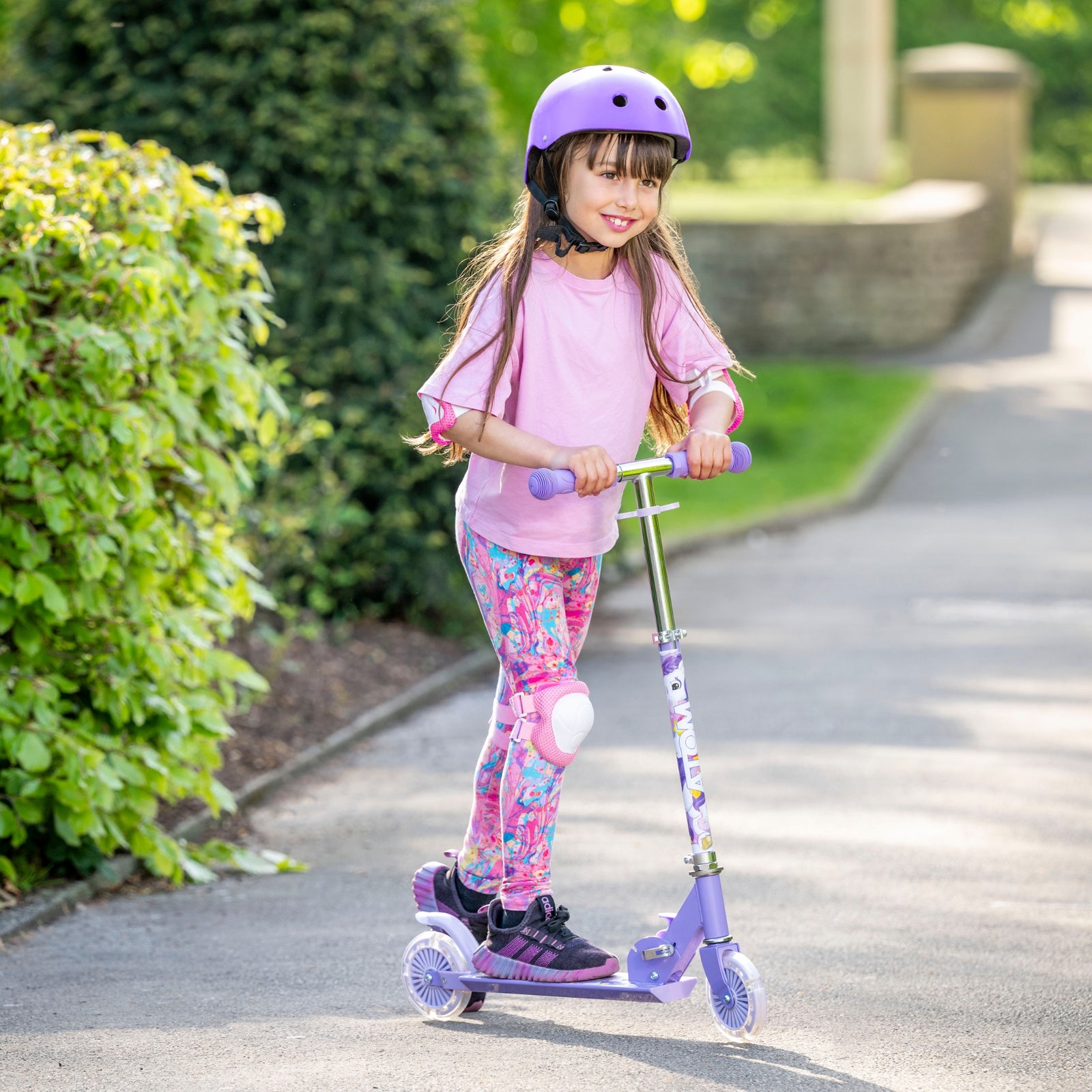 ATOM Light Up Inline Childrens Scooter - Unicorn