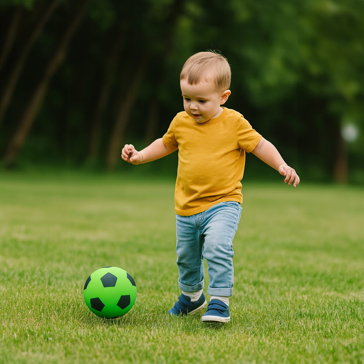 Foam Football Pack Of 12 - Green