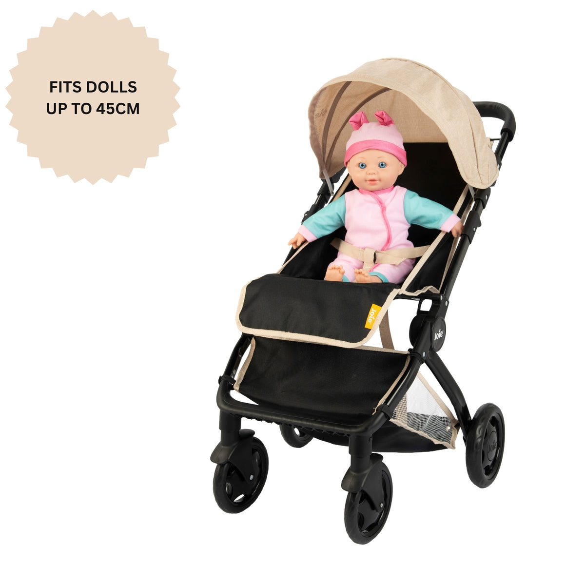 Joie Junior Pact Pram - Stone &amp; Black