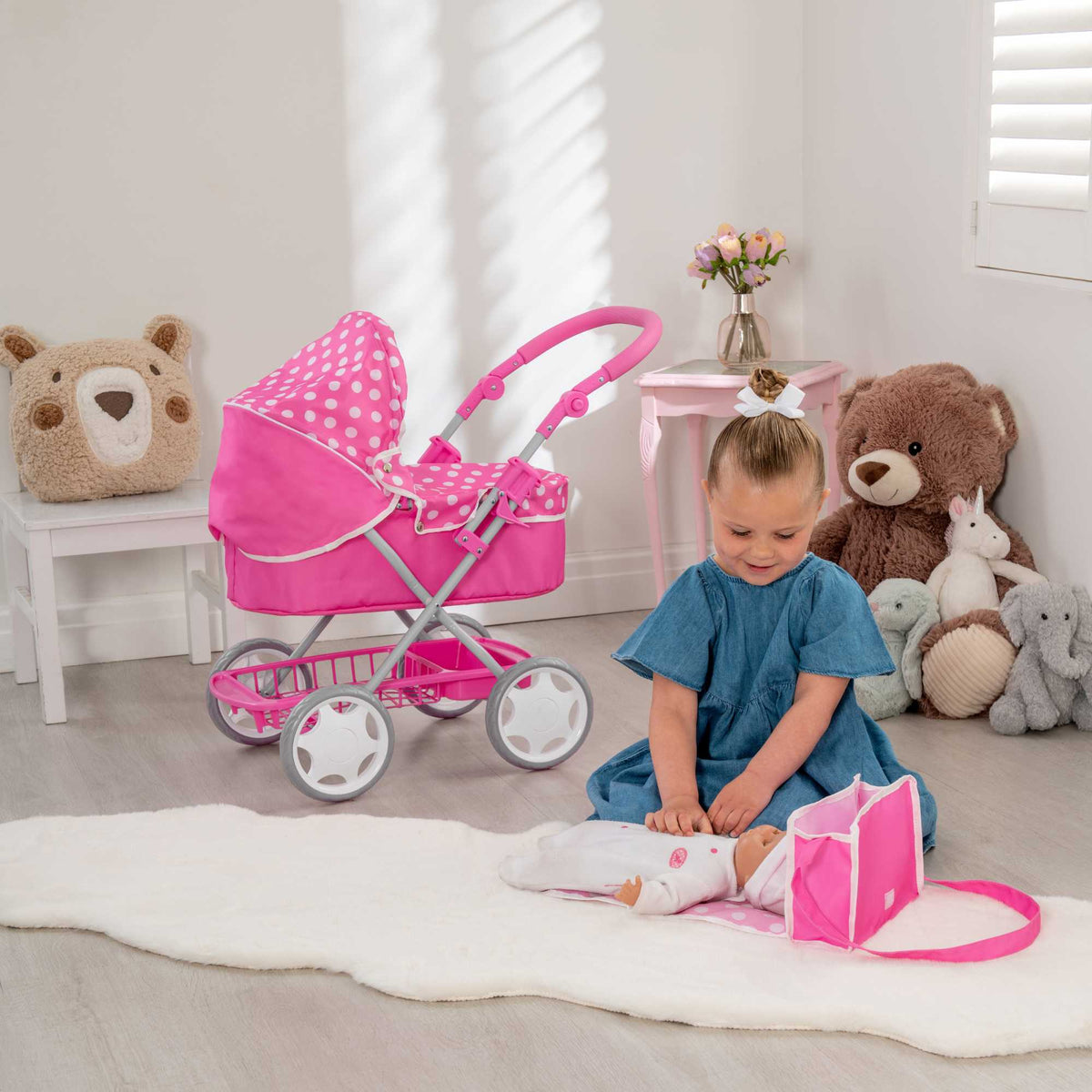 Dolly Tots Junior Dolls Pram Prams