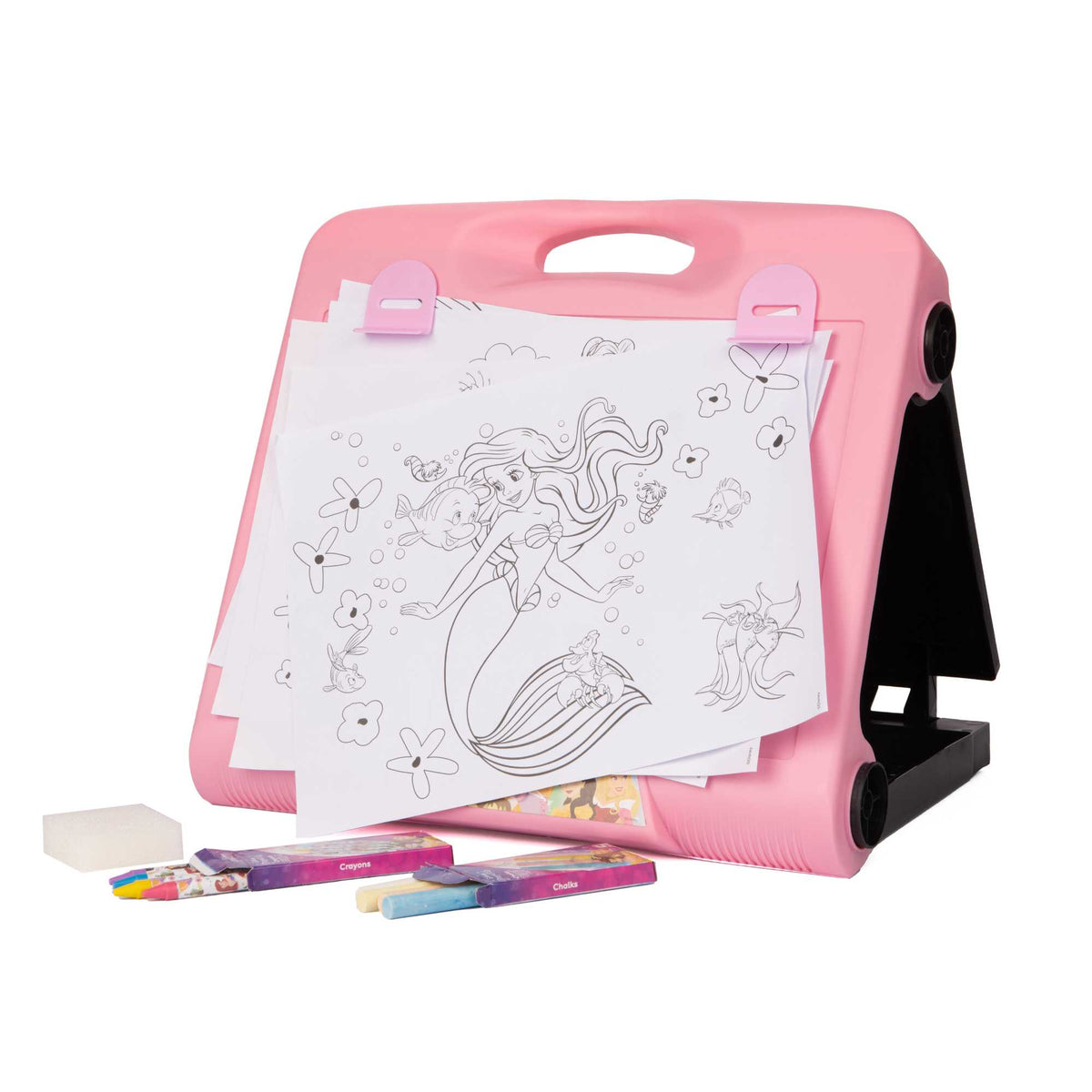 Disney Princess Art Easel  - Chalkboard, Crayons &amp; Chalks included