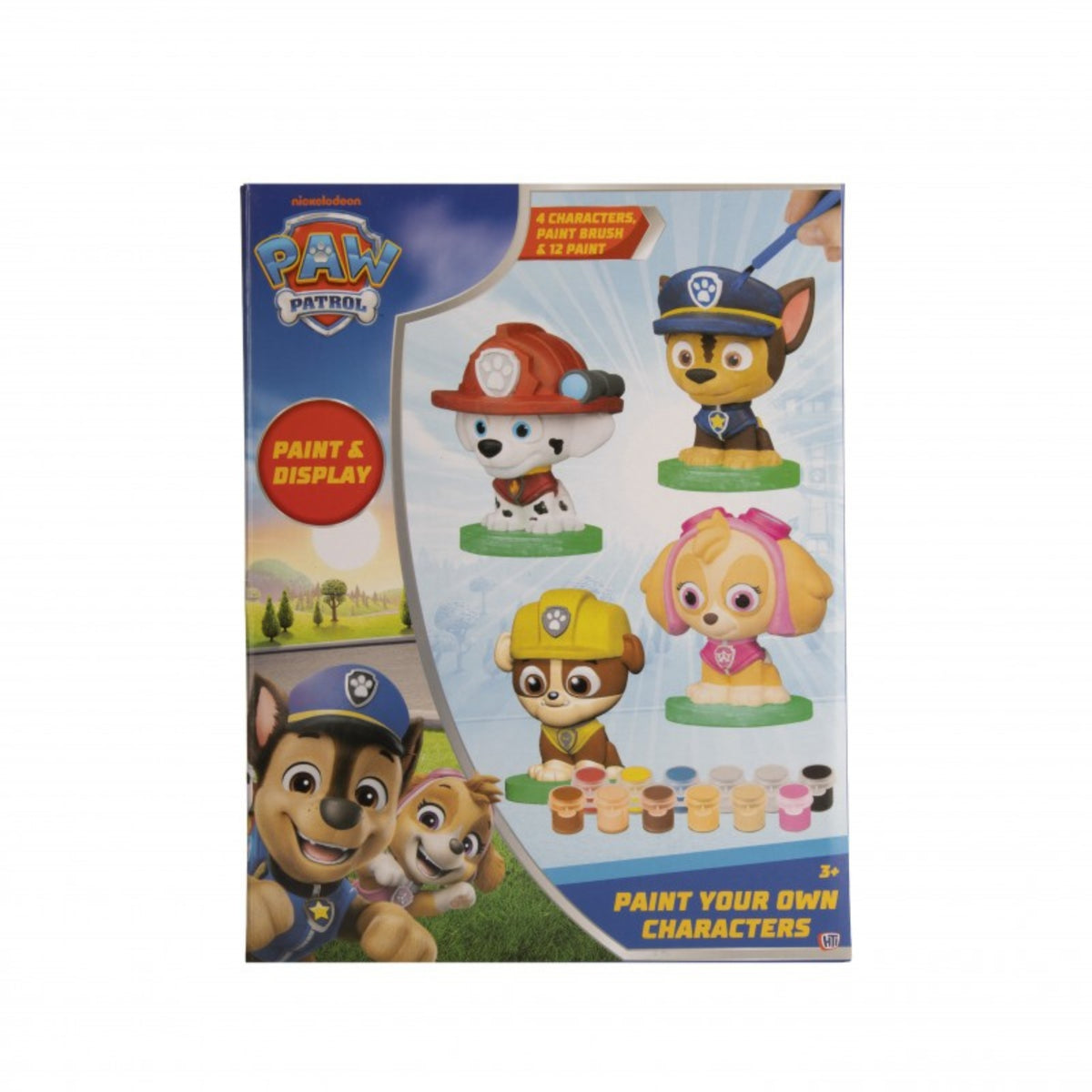 Paw Patrol Paint Your Own Characters - 4 Pack & Paints Included