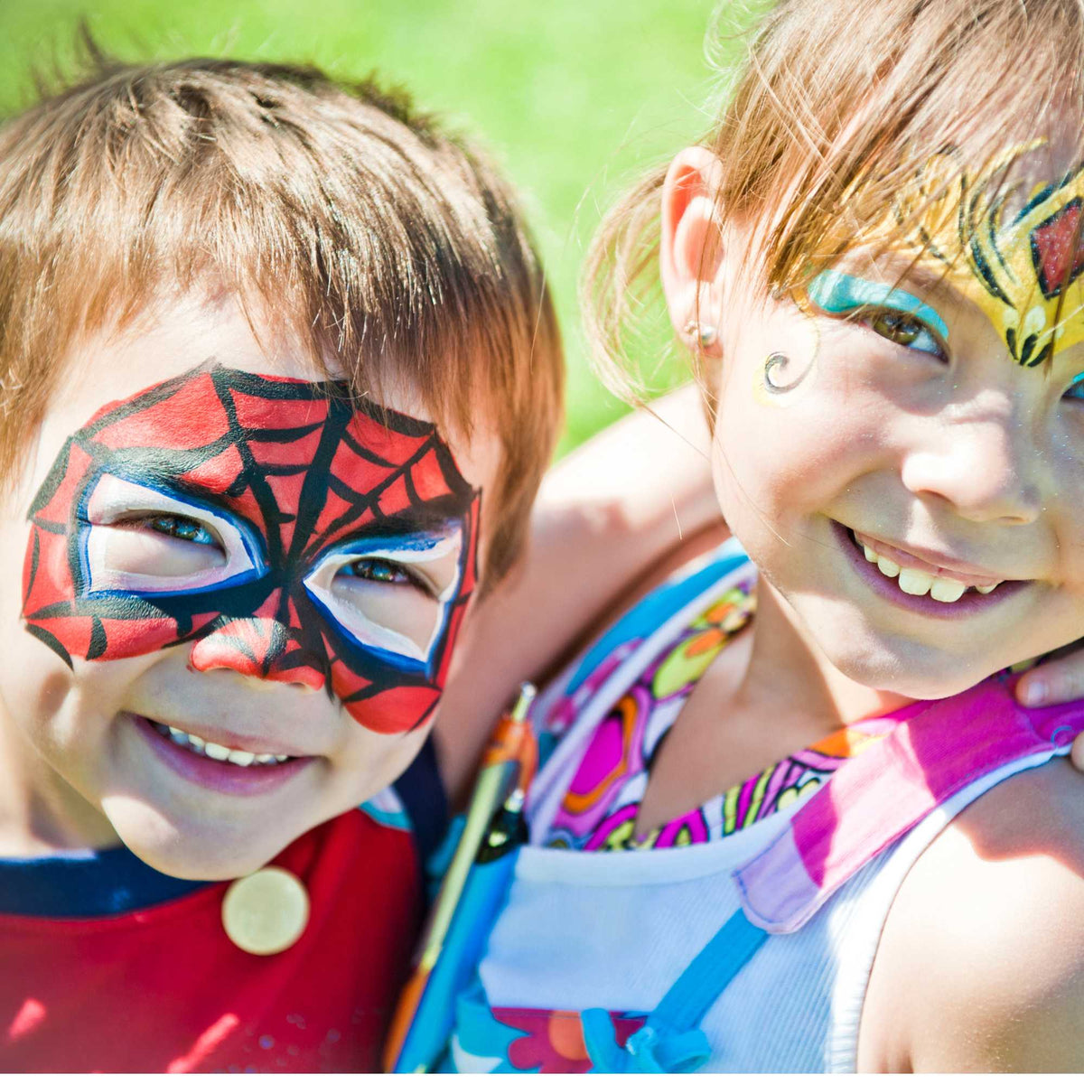 Creative Play Face Paint Set featuring a variety of vibrant, non-toxic colors, perfect for imaginative face painting and fun for all ages