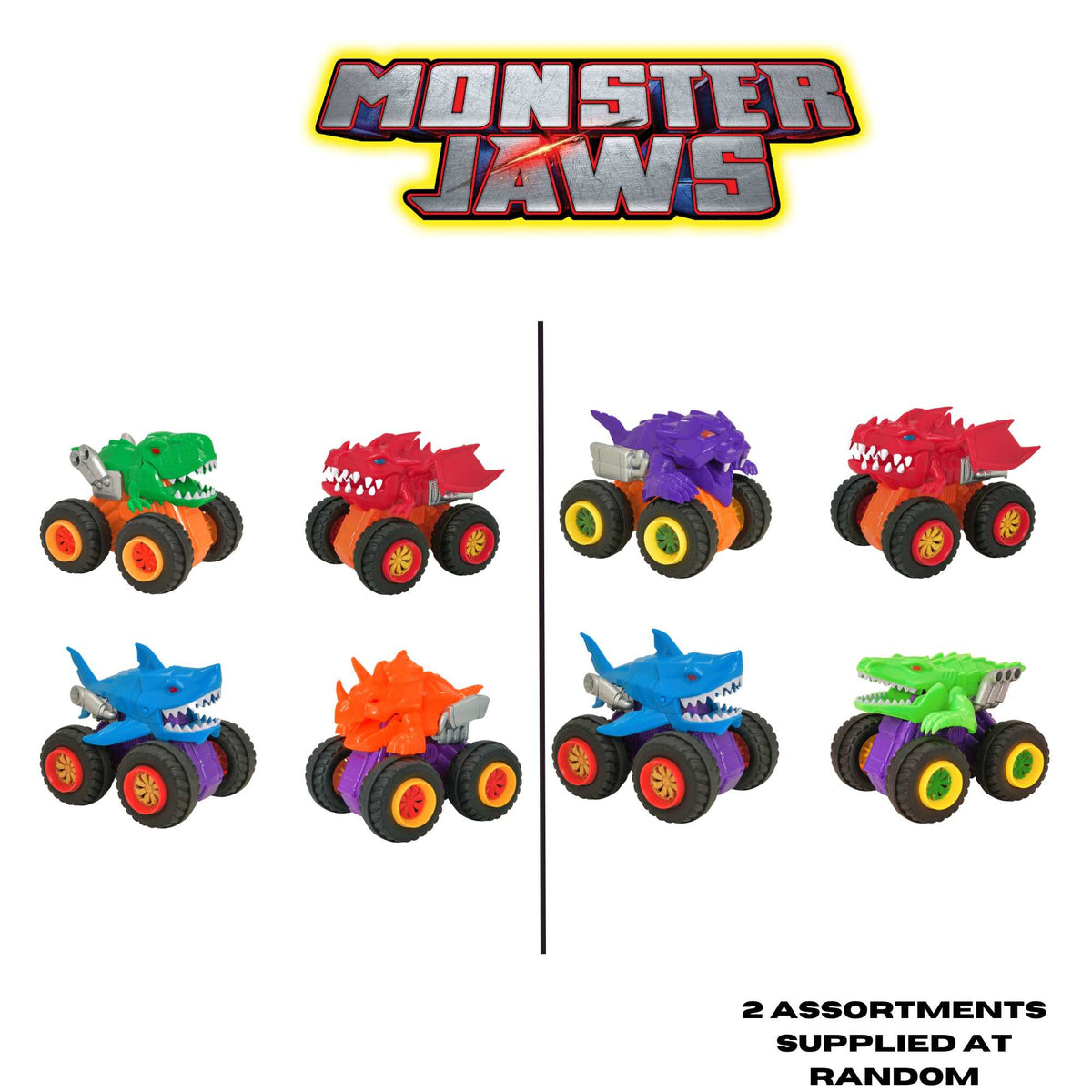 Teamsterz Monster Jaws 4 Pack Cars &amp; Transporters