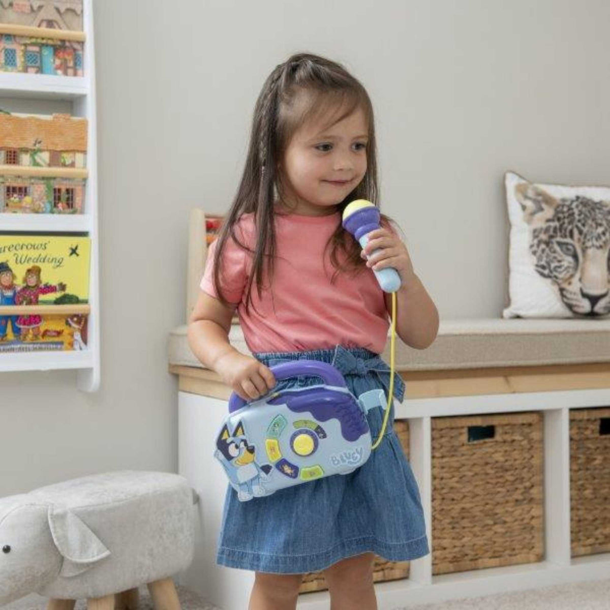 Bluey&#39;s Boombox | Includes Microphone Musical Toys