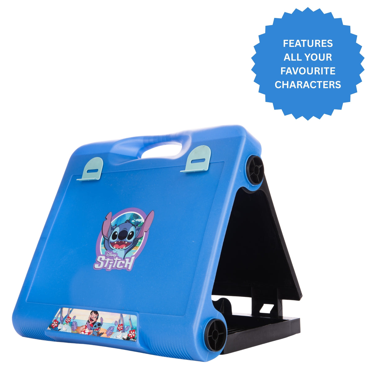 Disney Stitch Art Easel - Chalkboard, Crayons & Chalks Included