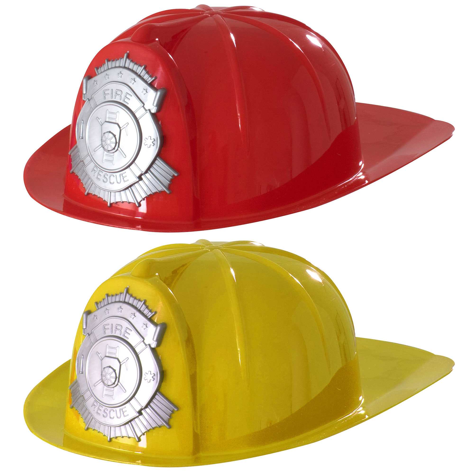 Childrens Fancy Dress Fireman Hats - Pack of 2 Fancy Dress