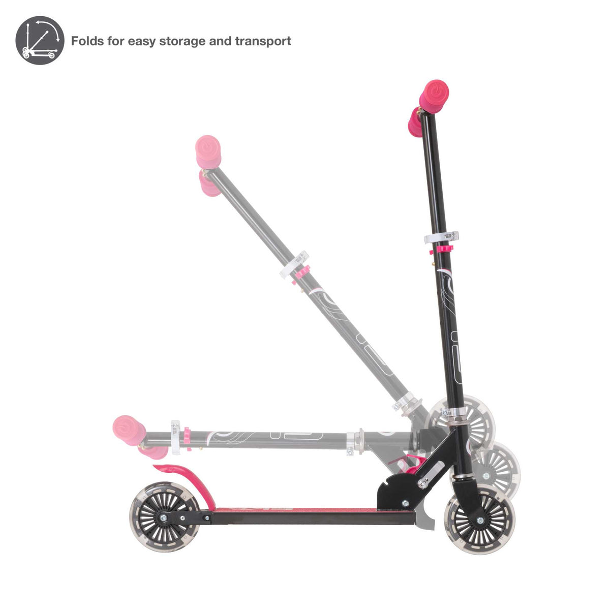 EVO Light Up Inline Scooter - Pink Scooters