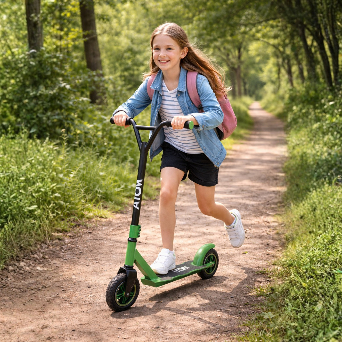 ATOM Dirt Rider Scooter - Green