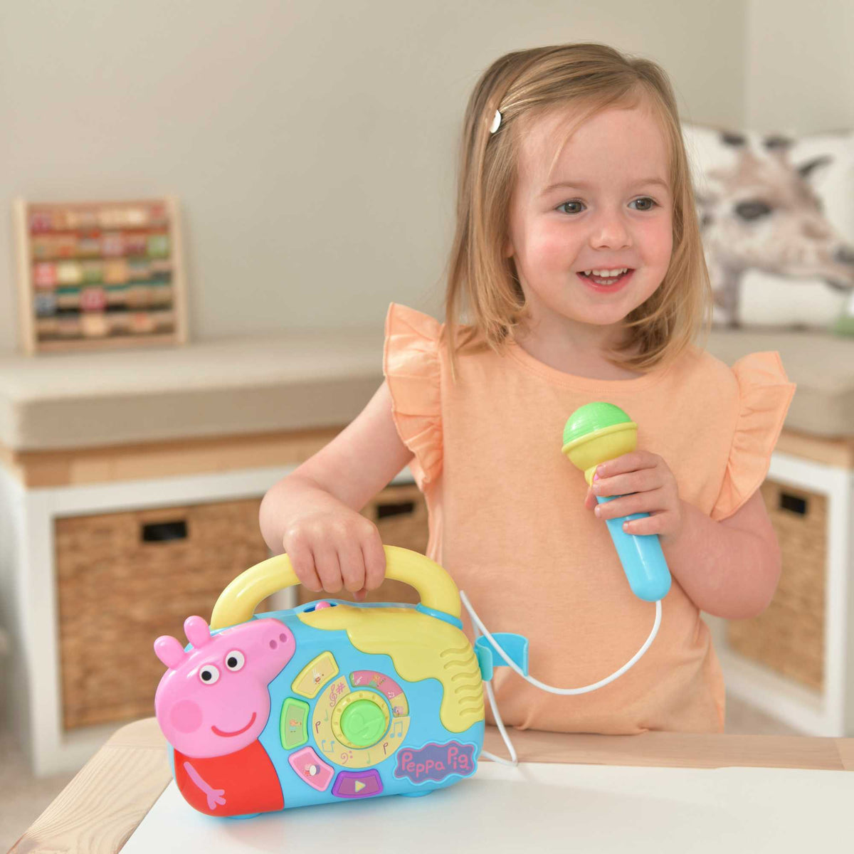 Peppa Pig Boom Box with Microphone Toy Instruments