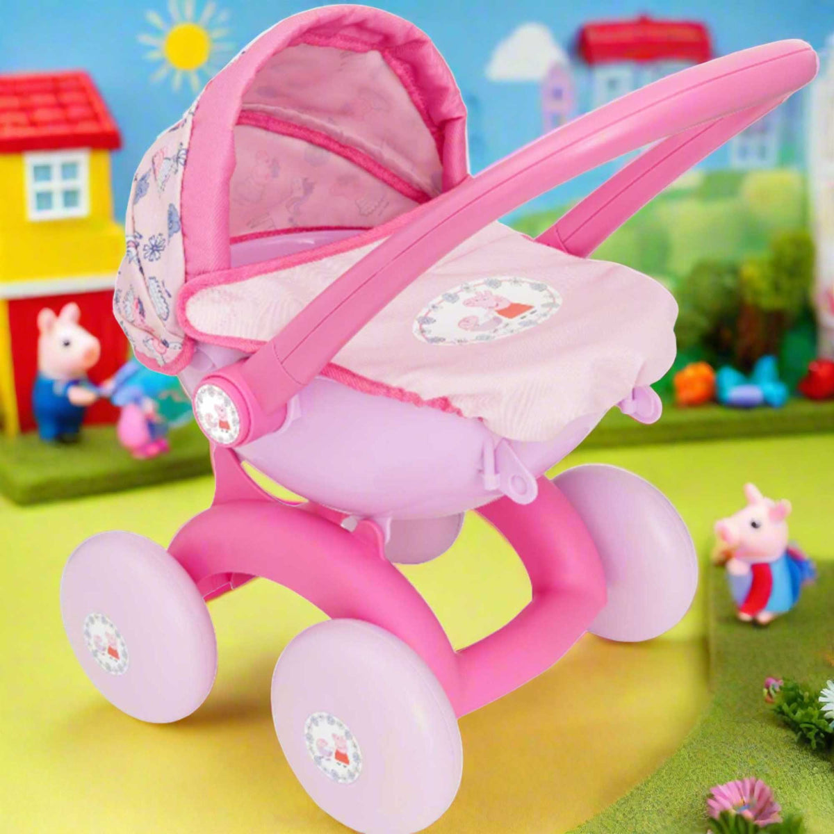 Peppa Pig 4 in 1 My First Dolls Pram - Pink Prams
