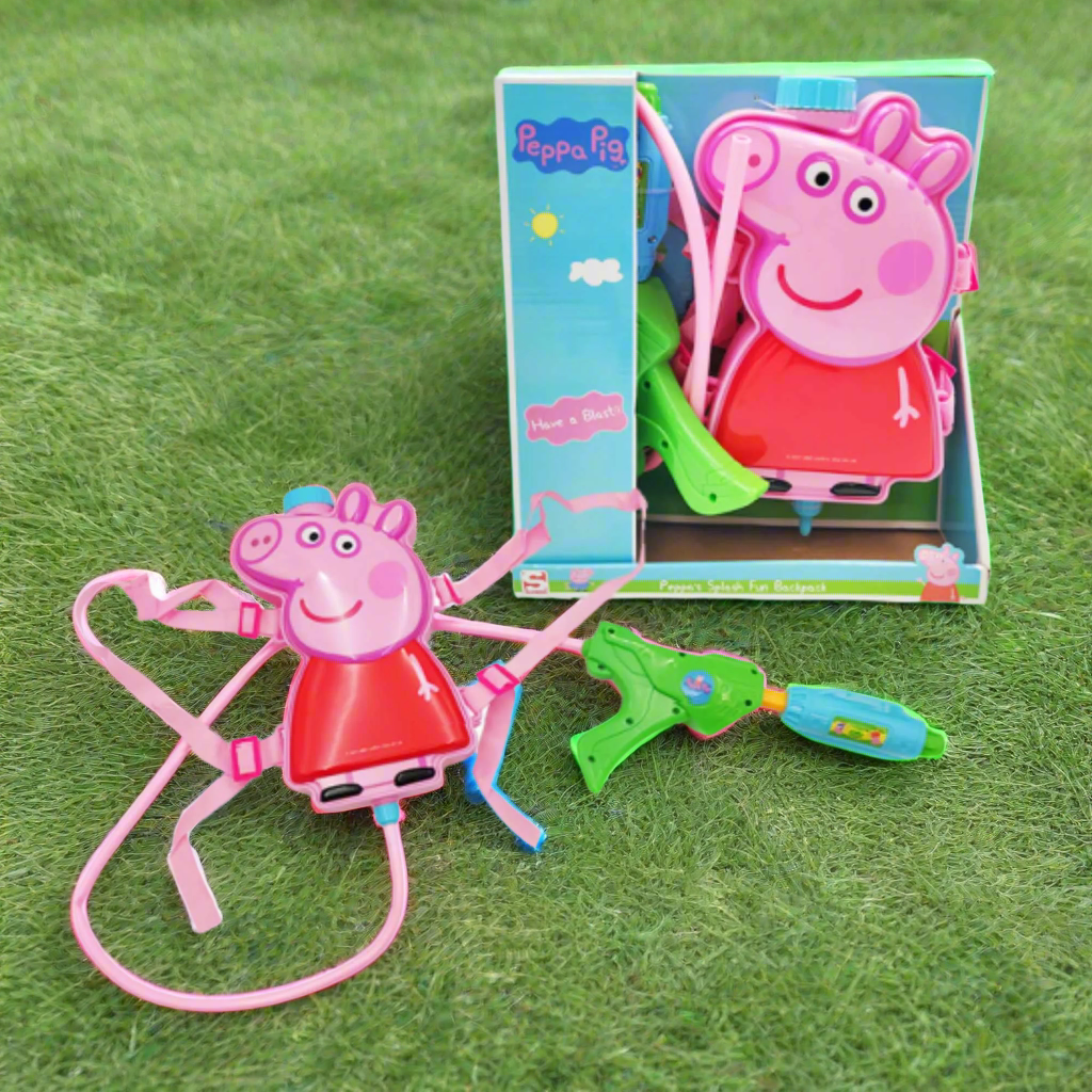 Peppa Pig Water Blaster - Water Pistol &amp; Backpack Sand &amp; Water Play