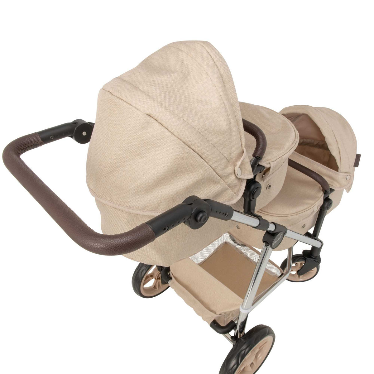 Celuna Premium Stone Twin Dolls Travel System - 9 Play Patterns Doll &amp; Action Figure Accessories