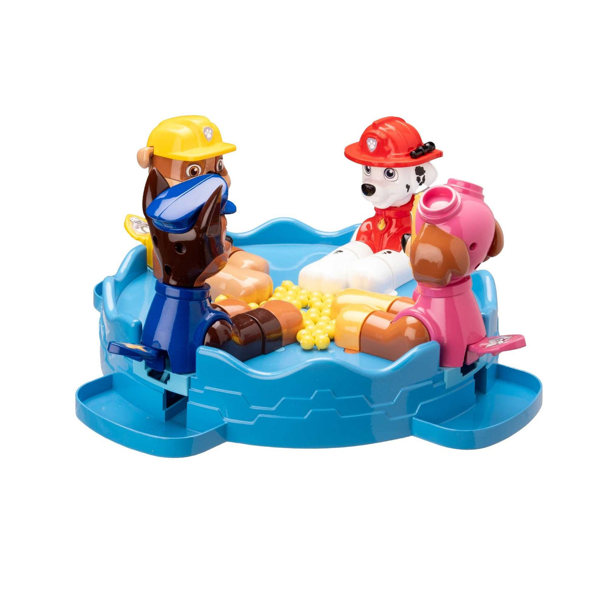 Paw Patrol Snappy Pups Family Game – Includes Chase, Skye, Marshall &amp; Rubble Figures, Fast-Paced Ball Catching Game for Kids, 2+ Players, Fun Paw Patrol Toy for Family Game Night