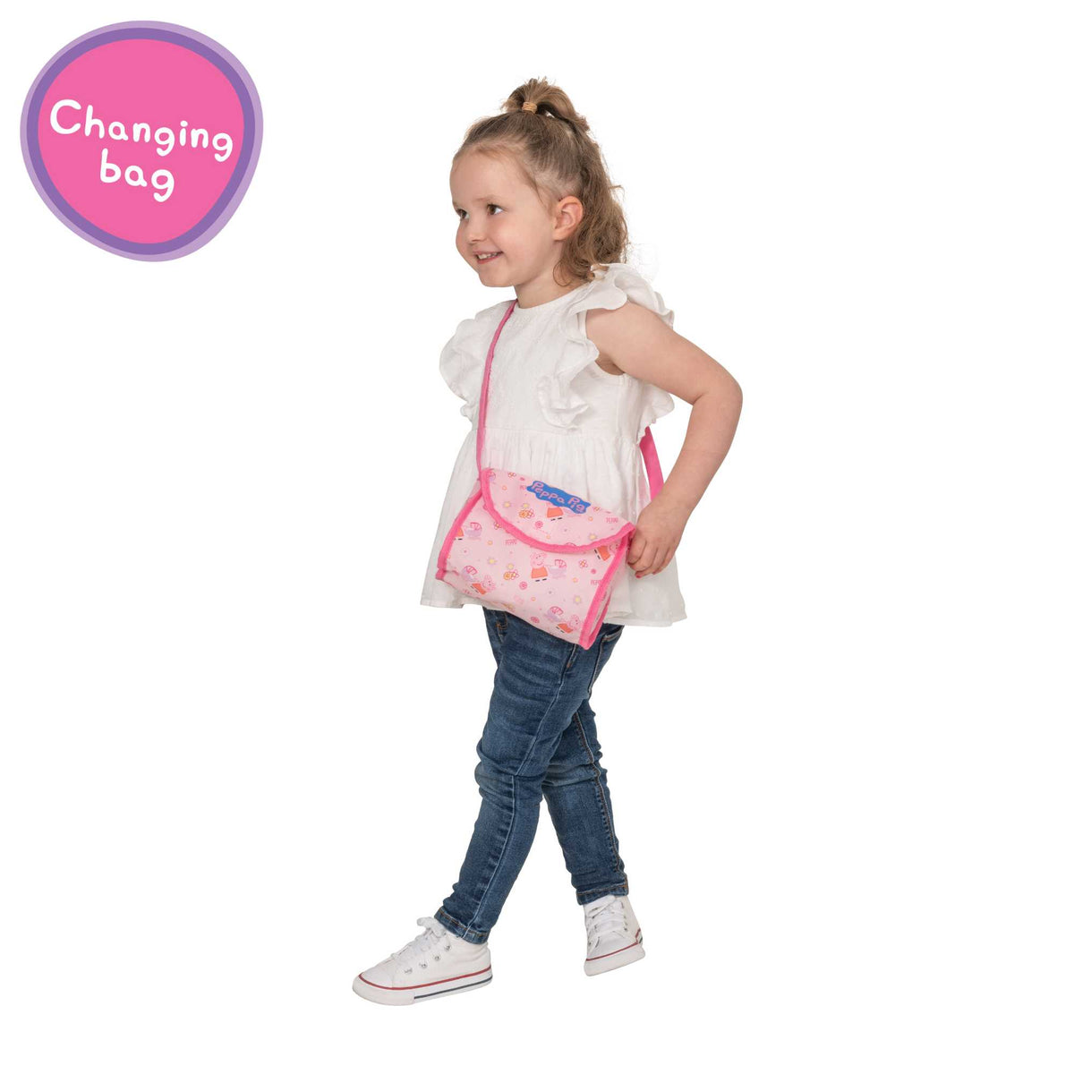 Peppa Pig Nursery Bundle - 7 Piece Playset Dolls Accessories