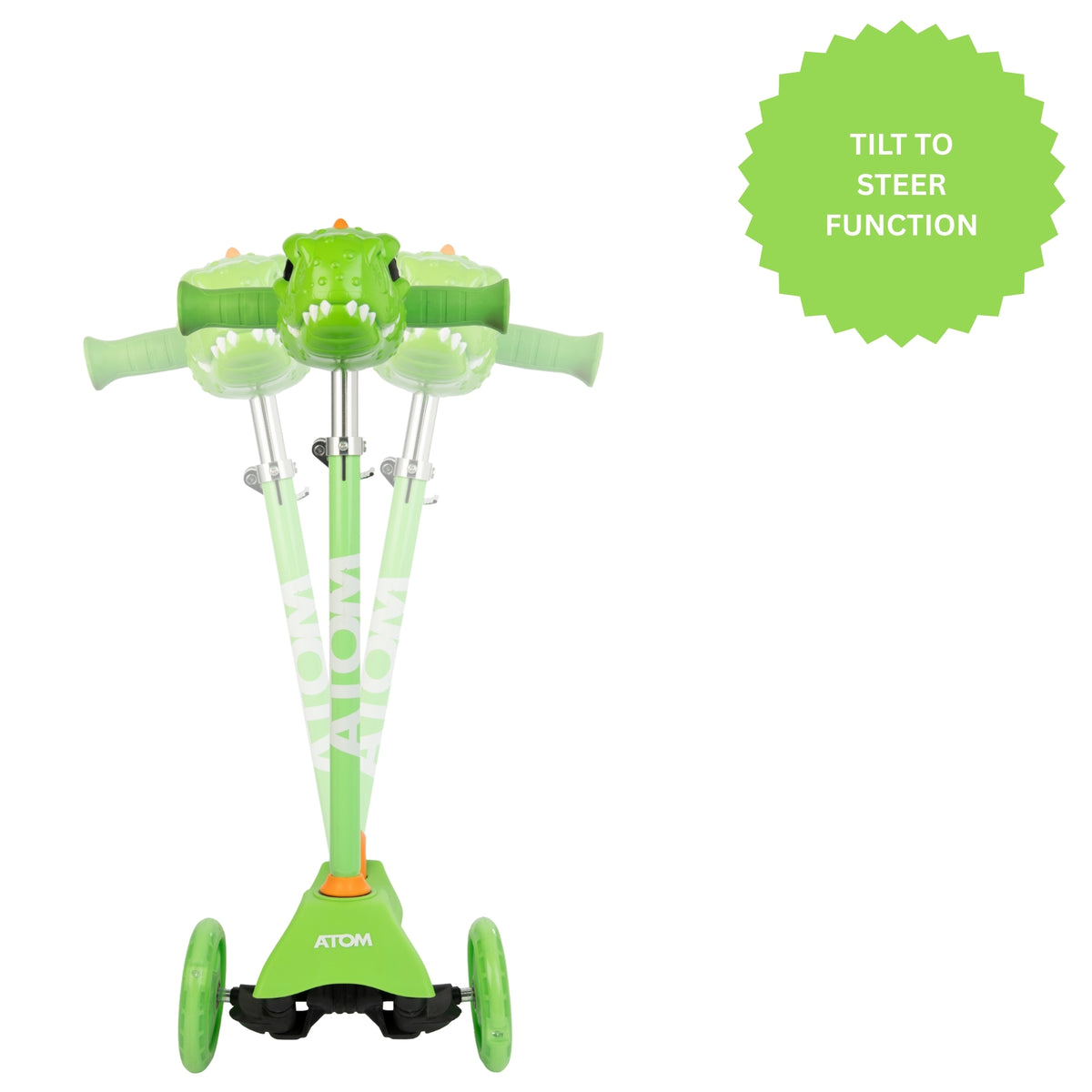 ATOM Light Up Mini Cruiser Scooter - Dinosaur Scooters