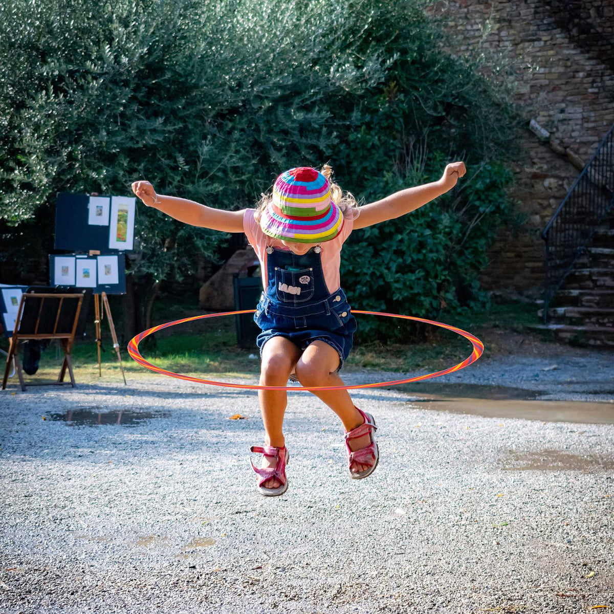 Rainbow Hula Hoops | Set of 4 Garden Toys &amp; Games