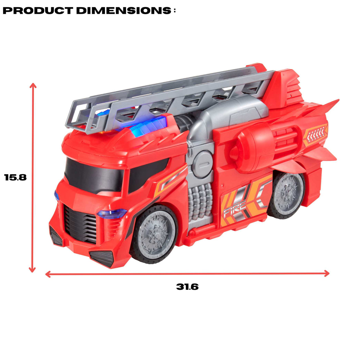 Teamsterz Mean Machines Light And Sound Fire Engine Cars &amp; Transporters