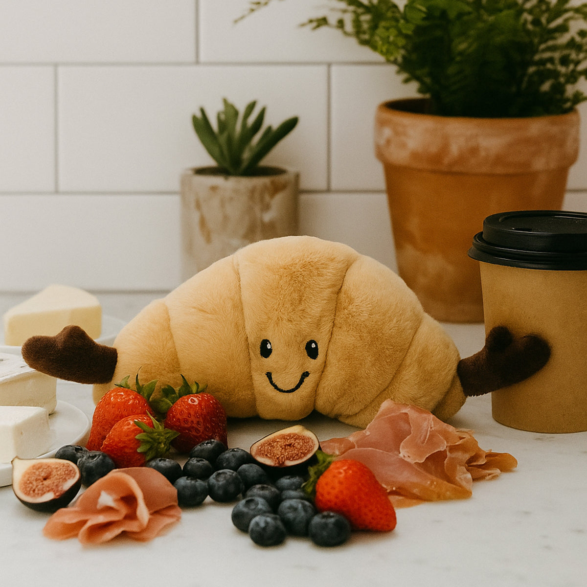 Claude Croissant Plush Toy Soft Toys