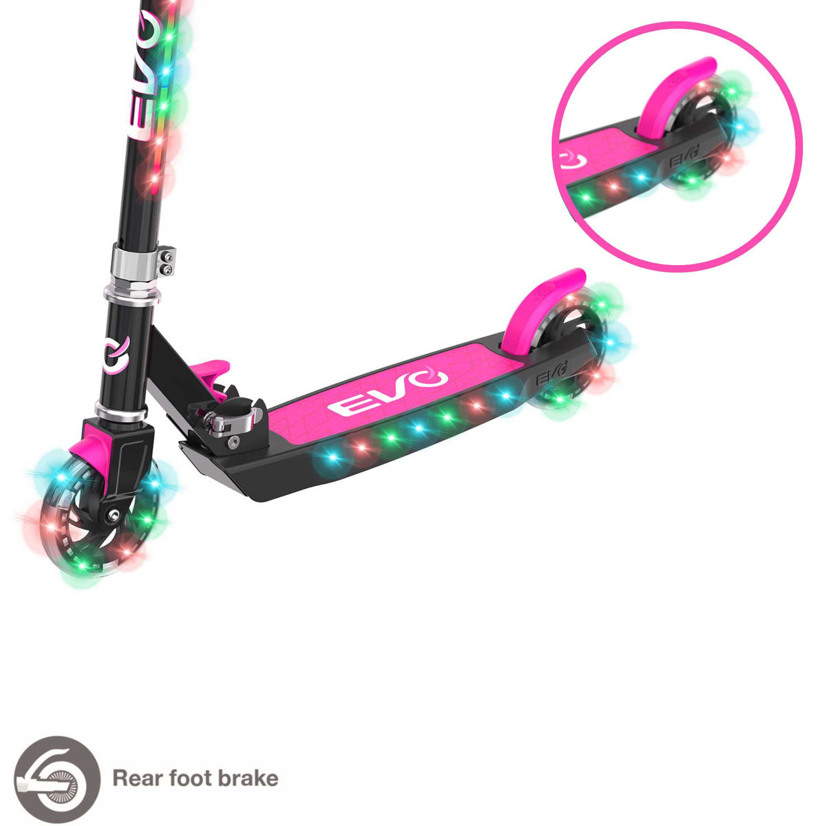EVO Light Up Light Blast Scooter - Pink