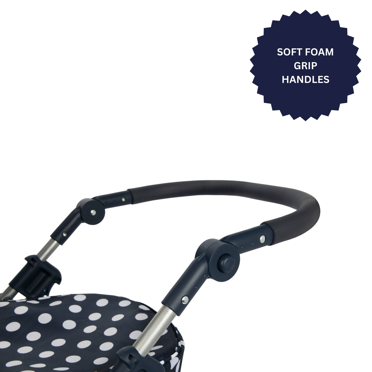 Dolly Tots Cherish Dolls Pram - Navy Prams