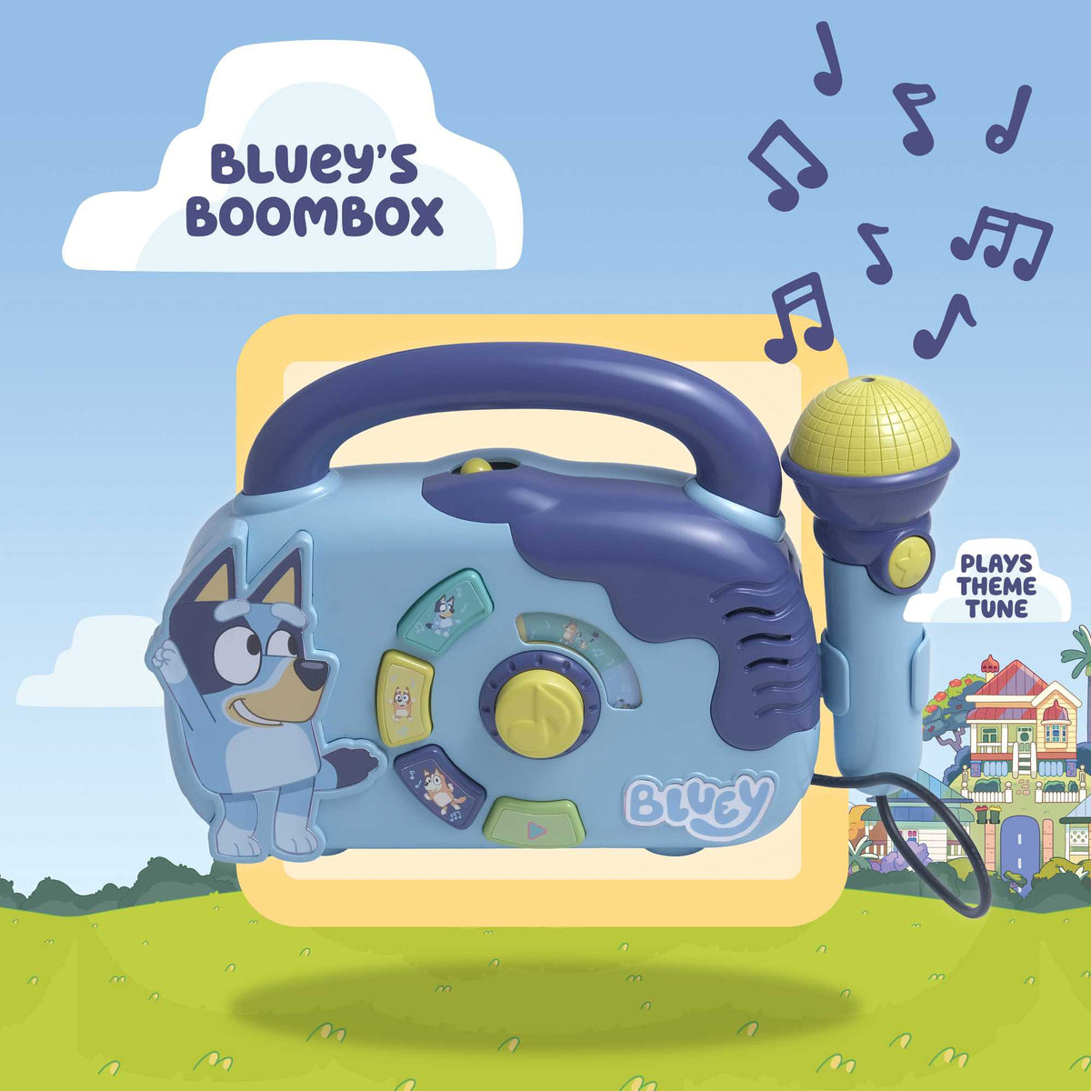 Bluey&#39;s Boombox | Includes Microphone Musical Toys