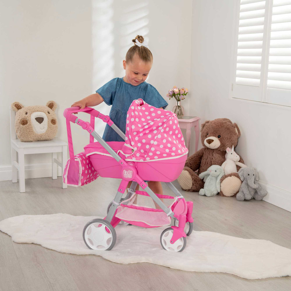 Dolly Tots Junior Roamer Dolls Pram Prams