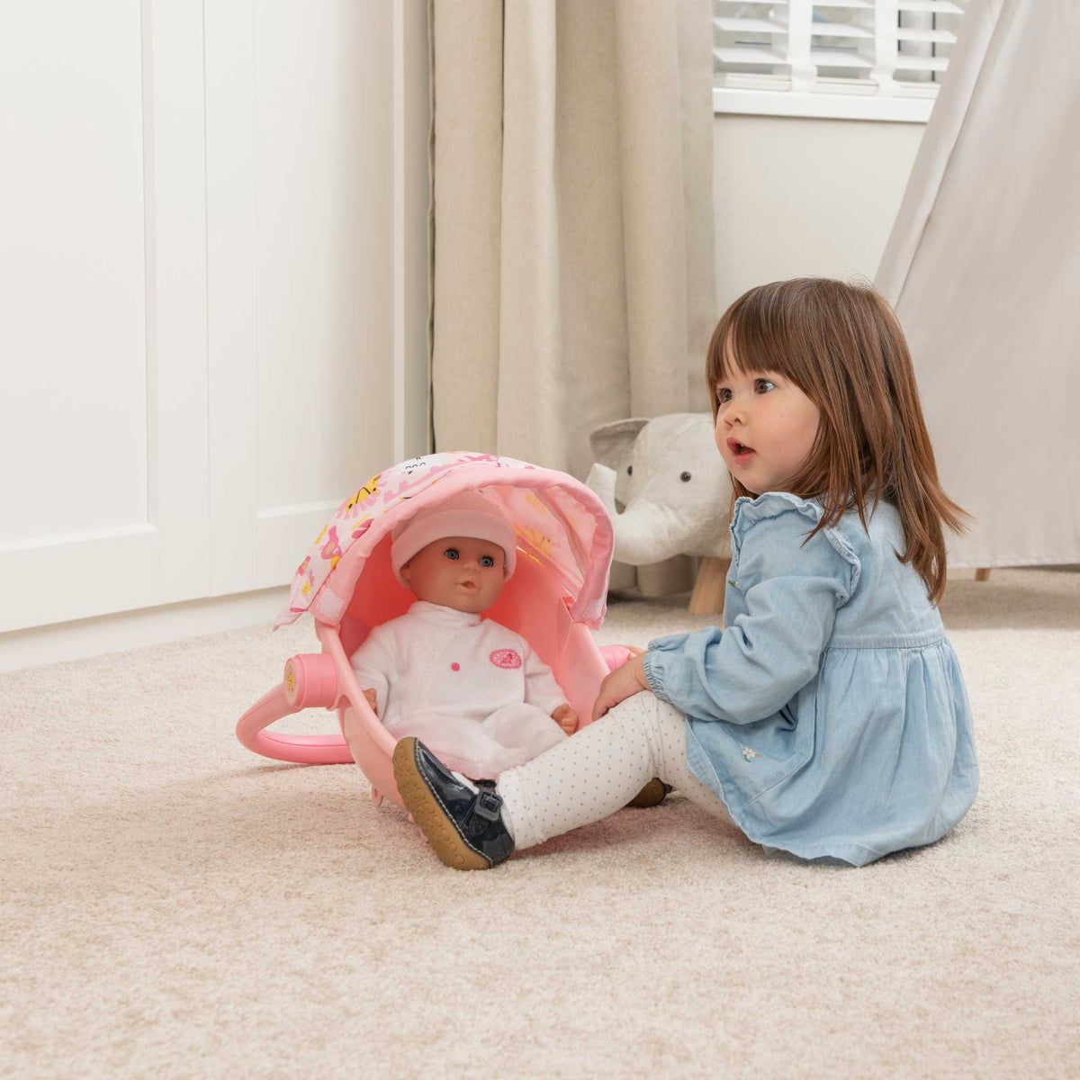 BabyBoo Bambino Jungle Print 4-IN-1 Dolls Pram Prams