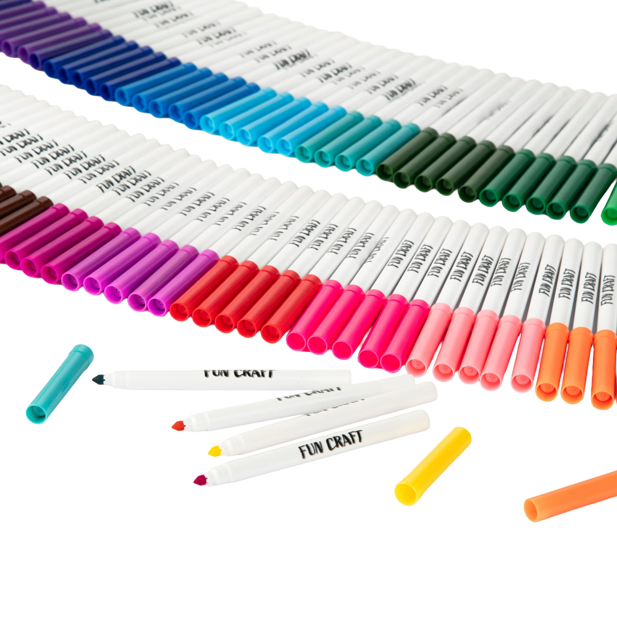 Fun Craft 120 Coloured Felt Tips